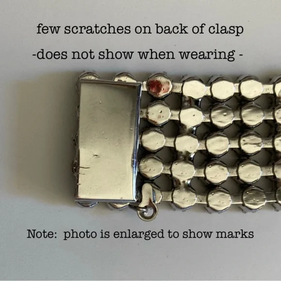 Vintage Estate Rhinestone Bracelet - Picture 11 of 16